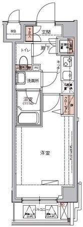 ハーモニーレジデンス東京イーストコア♯003の物件間取画像